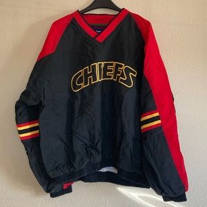 Retro Chiefs Windbreaker with Knit Elbows